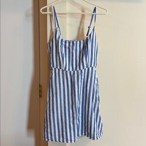 Old Navy Blue and White Striped sun dress